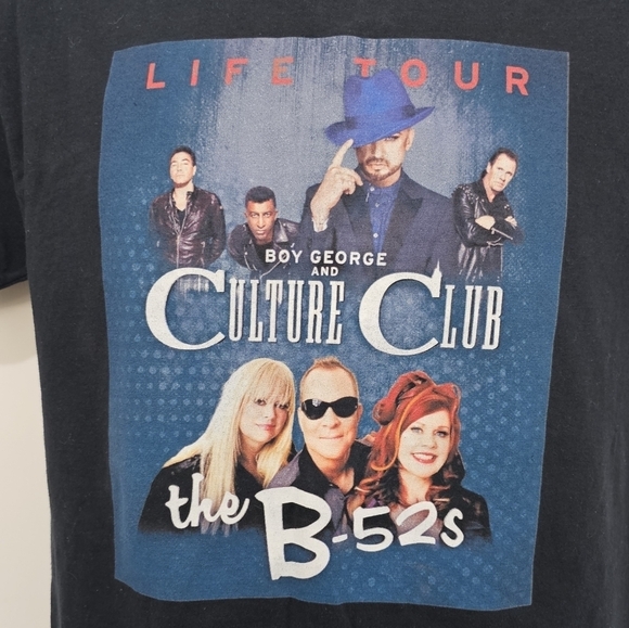 Boy George & Culture Club & The B-52s 2018 Life Tour Graphic T-Shirt Size S - Picture 4 of 9
